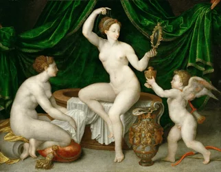 Venus bei ihrer Toilette